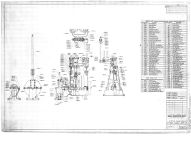 Vertical windlass engine unit, sectional assembly and parts list